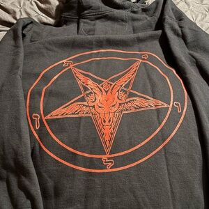 Satanic Baphomet full zip hoodie